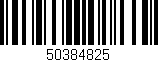 Código de barras (EAN, GTIN, SKU, ISBN): '50384825'