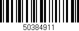 Código de barras (EAN, GTIN, SKU, ISBN): '50384911'