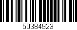 Código de barras (EAN, GTIN, SKU, ISBN): '50384923'