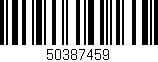 Código de barras (EAN, GTIN, SKU, ISBN): '50387459'