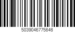 Código de barras (EAN, GTIN, SKU, ISBN): '5039046775646'