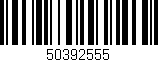 Código de barras (EAN, GTIN, SKU, ISBN): '50392555'