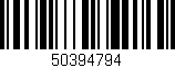 Código de barras (EAN, GTIN, SKU, ISBN): '50394794'