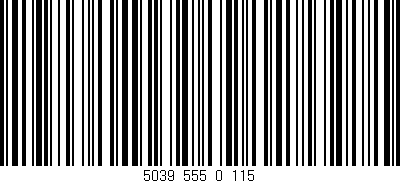 Código de barras (EAN, GTIN, SKU, ISBN): '5039_555_0_115'