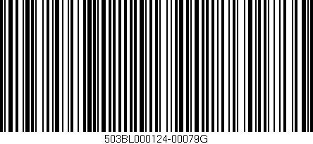 Código de barras (EAN, GTIN, SKU, ISBN): '503BL000124-00079G'