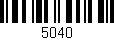 Código de barras (EAN, GTIN, SKU, ISBN): '5040'
