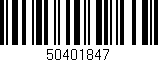 Código de barras (EAN, GTIN, SKU, ISBN): '50401847'