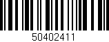 Código de barras (EAN, GTIN, SKU, ISBN): '50402411'