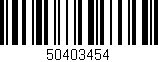 Código de barras (EAN, GTIN, SKU, ISBN): '50403454'