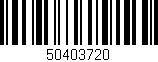 Código de barras (EAN, GTIN, SKU, ISBN): '50403720'
