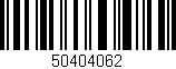 Código de barras (EAN, GTIN, SKU, ISBN): '50404062'