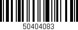 Código de barras (EAN, GTIN, SKU, ISBN): '50404083'