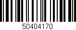 Código de barras (EAN, GTIN, SKU, ISBN): '50404170'