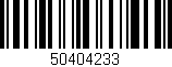 Código de barras (EAN, GTIN, SKU, ISBN): '50404233'