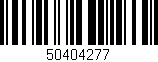 Código de barras (EAN, GTIN, SKU, ISBN): '50404277'