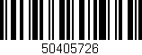 Código de barras (EAN, GTIN, SKU, ISBN): '50405726'