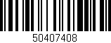 Código de barras (EAN, GTIN, SKU, ISBN): '50407408'