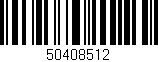 Código de barras (EAN, GTIN, SKU, ISBN): '50408512'
