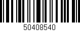 Código de barras (EAN, GTIN, SKU, ISBN): '50408540'
