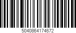 Código de barras (EAN, GTIN, SKU, ISBN): '5040864174672'