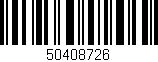 Código de barras (EAN, GTIN, SKU, ISBN): '50408726'