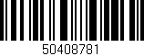 Código de barras (EAN, GTIN, SKU, ISBN): '50408781'