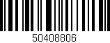 Código de barras (EAN, GTIN, SKU, ISBN): '50408806'
