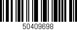 Código de barras (EAN, GTIN, SKU, ISBN): '50409698'