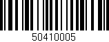 Código de barras (EAN, GTIN, SKU, ISBN): '50410005'