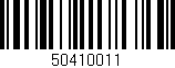 Código de barras (EAN, GTIN, SKU, ISBN): '50410011'
