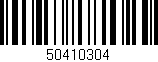 Código de barras (EAN, GTIN, SKU, ISBN): '50410304'