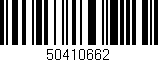 Código de barras (EAN, GTIN, SKU, ISBN): '50410662'