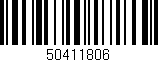Código de barras (EAN, GTIN, SKU, ISBN): '50411806'