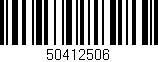 Código de barras (EAN, GTIN, SKU, ISBN): '50412506'