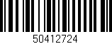 Código de barras (EAN, GTIN, SKU, ISBN): '50412724'
