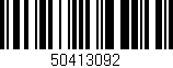 Código de barras (EAN, GTIN, SKU, ISBN): '50413092'