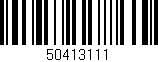 Código de barras (EAN, GTIN, SKU, ISBN): '50413111'
