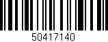 Código de barras (EAN, GTIN, SKU, ISBN): '50417140'
