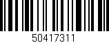 Código de barras (EAN, GTIN, SKU, ISBN): '50417311'