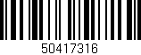 Código de barras (EAN, GTIN, SKU, ISBN): '50417316'