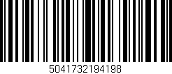 Código de barras (EAN, GTIN, SKU, ISBN): '5041732194198'