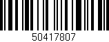 Código de barras (EAN, GTIN, SKU, ISBN): '50417807'
