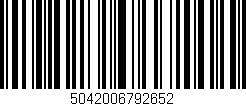 Código de barras (EAN, GTIN, SKU, ISBN): '5042006792652'