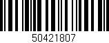 Código de barras (EAN, GTIN, SKU, ISBN): '50421807'