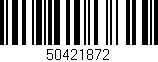 Código de barras (EAN, GTIN, SKU, ISBN): '50421872'
