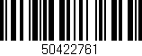 Código de barras (EAN, GTIN, SKU, ISBN): '50422761'