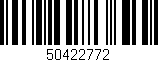 Código de barras (EAN, GTIN, SKU, ISBN): '50422772'