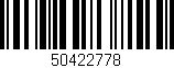 Código de barras (EAN, GTIN, SKU, ISBN): '50422778'