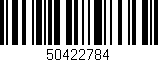 Código de barras (EAN, GTIN, SKU, ISBN): '50422784'