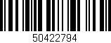 Código de barras (EAN, GTIN, SKU, ISBN): '50422794'